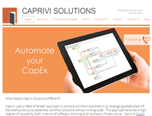 Tablet Screenshot of caprivisolutions.com